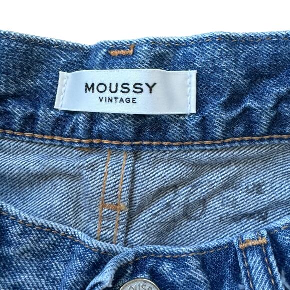 Moussy Vintage Orlando Slim Straight Jean Blu 110 - Picture 5 of 9
